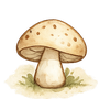 Red-capped toadstool