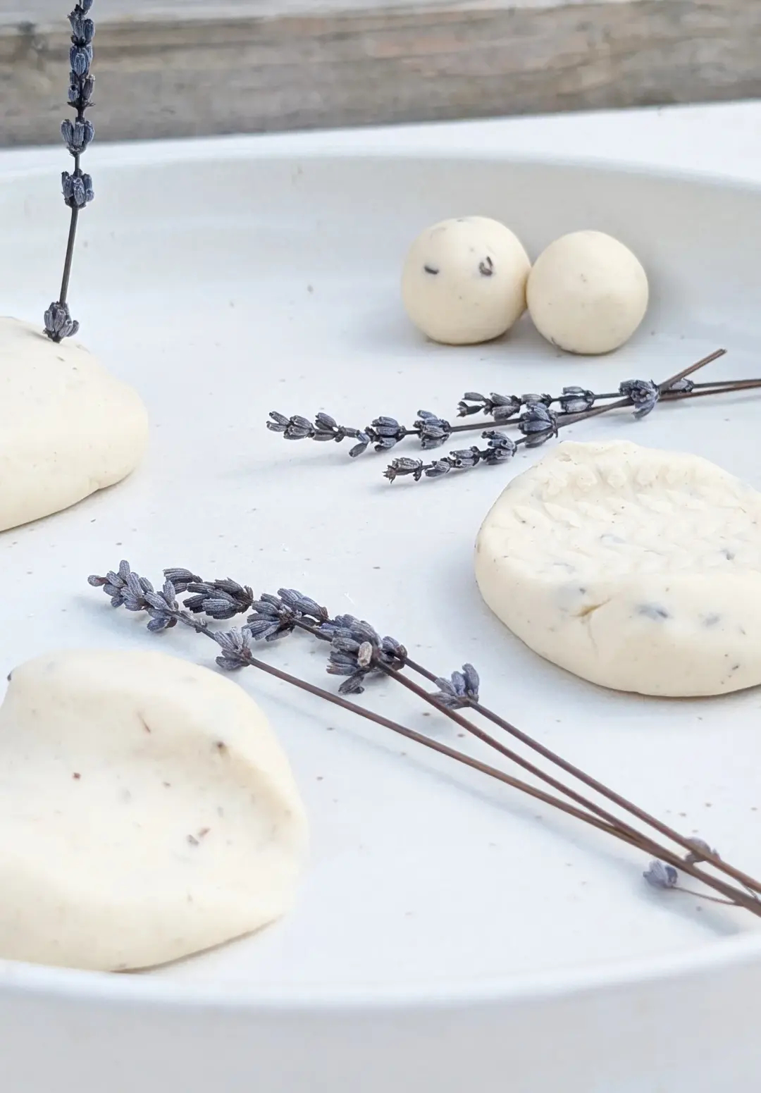 Lavender Playdough Nature Play