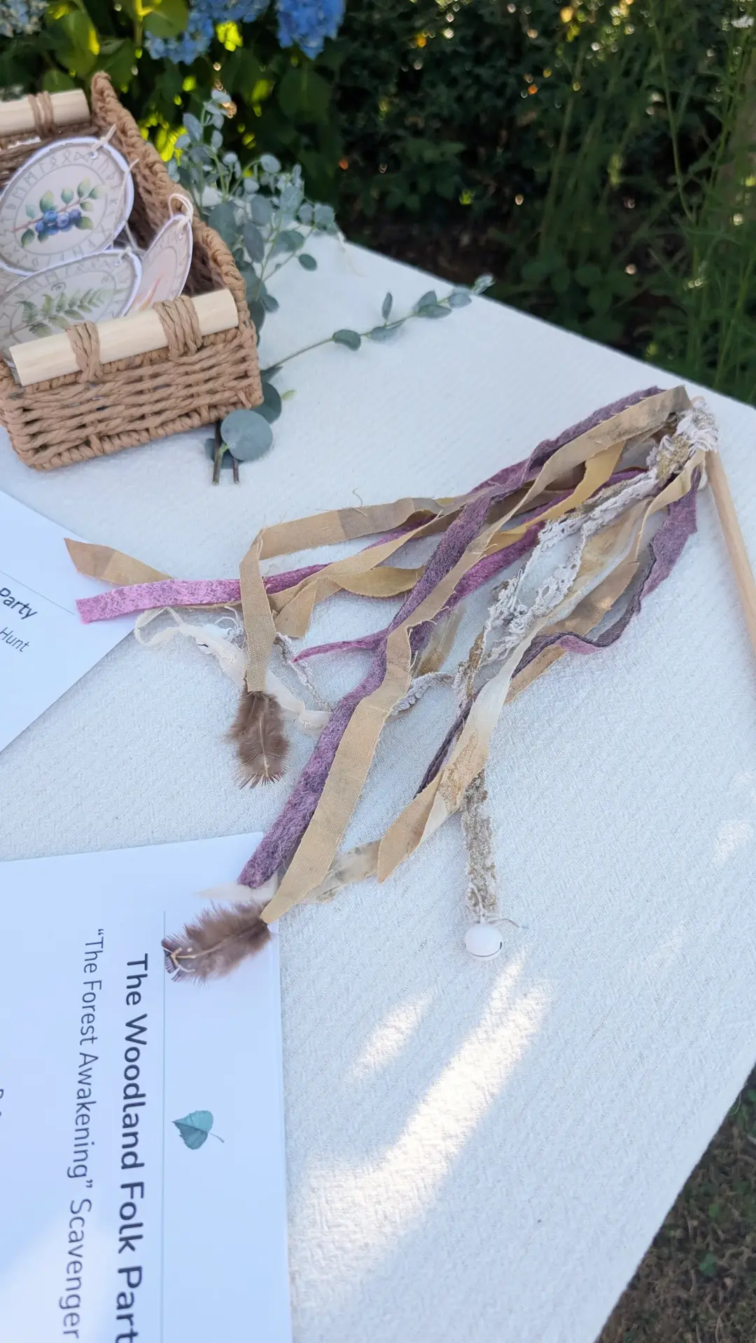 Woodland Ribbon Wand