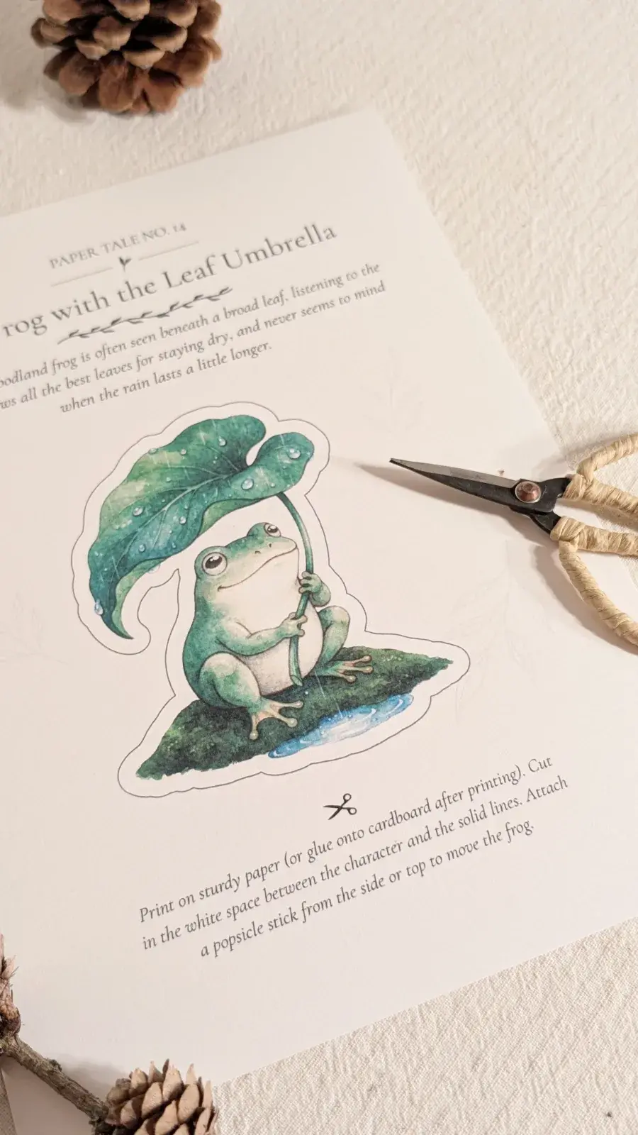 The Frog With the Leaf Umbrella